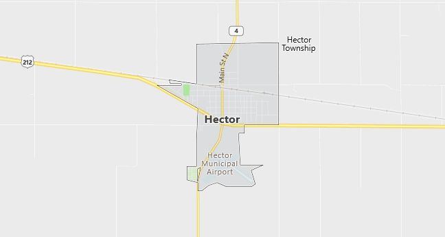 Map of Hector, MN