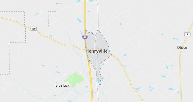 Map of Henryville, IN