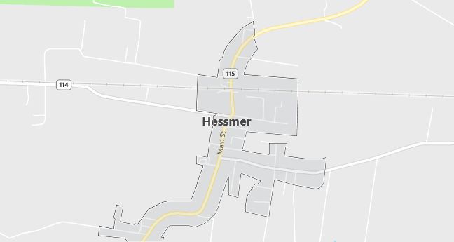 Map of Hessmer, LA