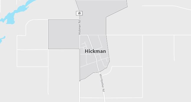 Map of Hickman, CA