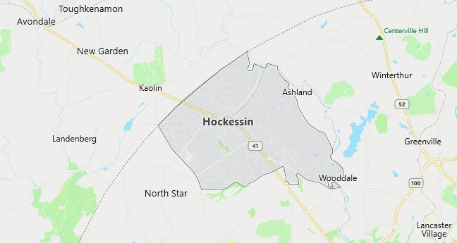 Map of Hockessin, DE