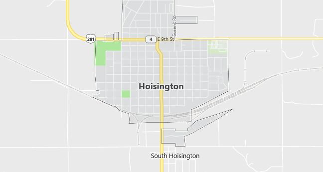 Map of Hoisington, KS