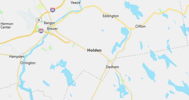 Map of Holden, ME