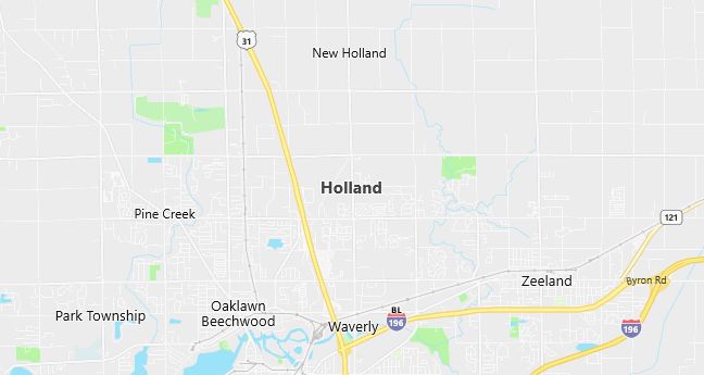 Map of Holland, MI