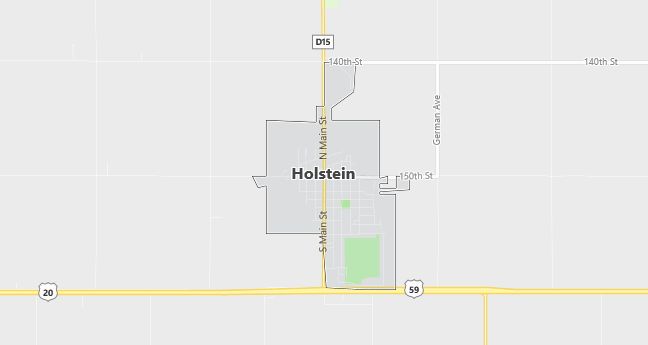 Map of Holstein, IA