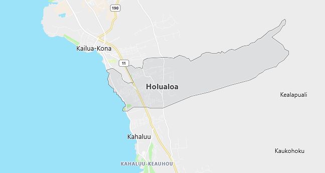 Map of Holualoa, HI