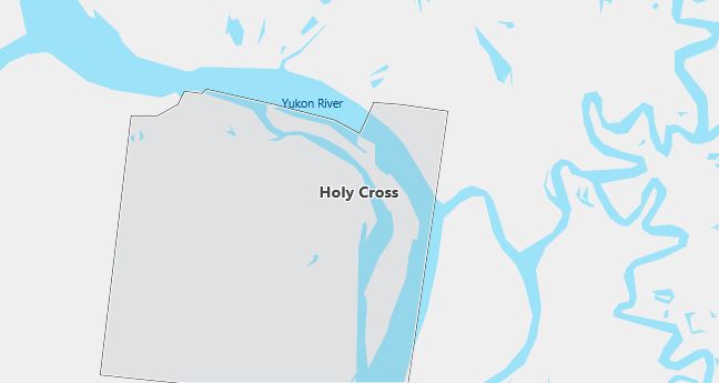 Map of Holy Cross, AK