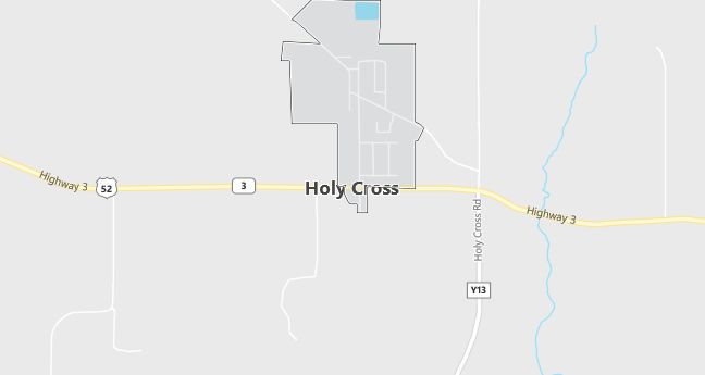 Map of Holy Cross, IA