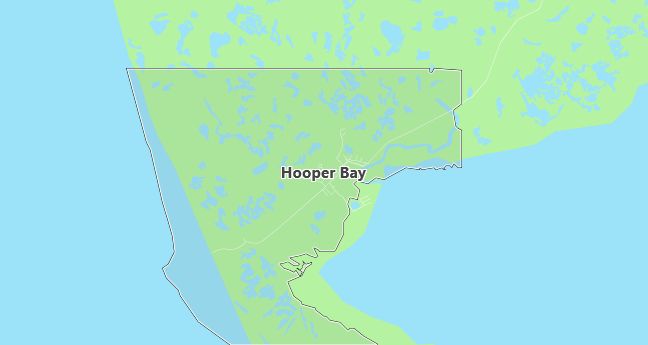 Map of Hooper Bay, AK