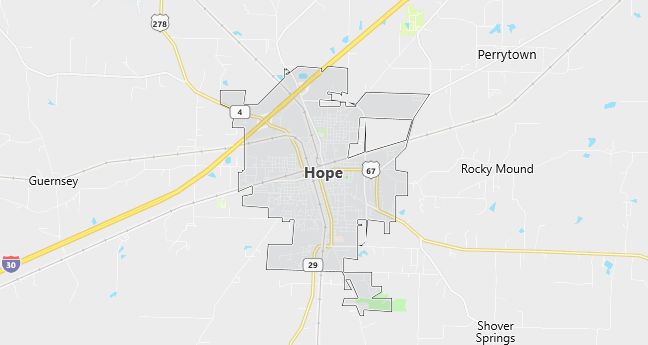 Map of Hope, AR