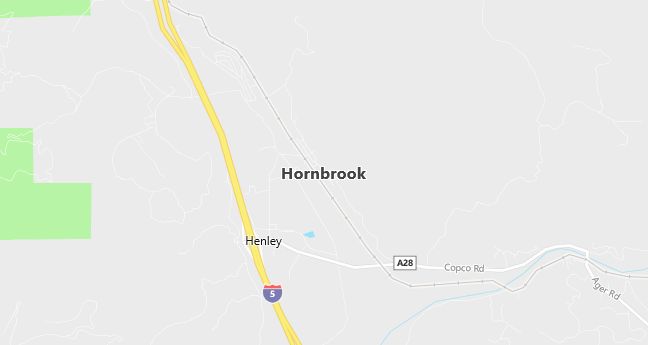 Map of Hornbrook, CA