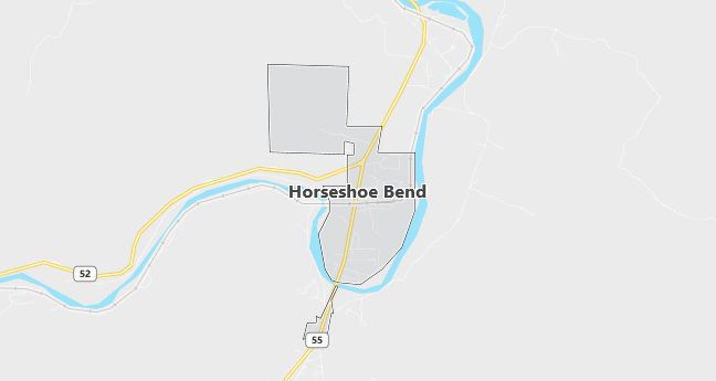 Map of Horseshoe Bend, ID