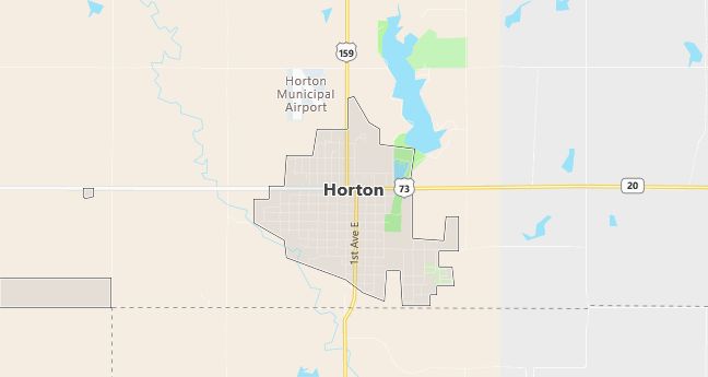 Map of Horton, KS