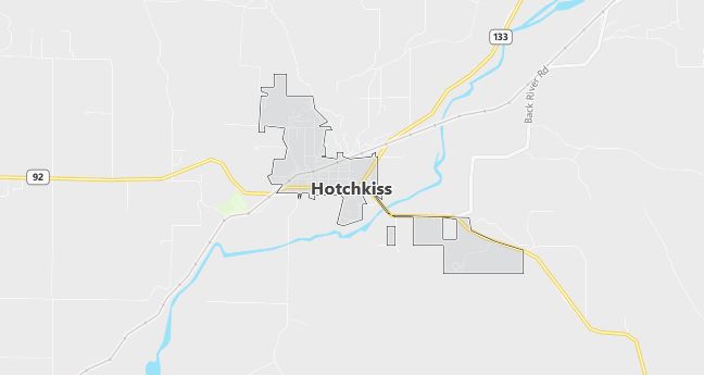 Map of Hotchkiss, CO