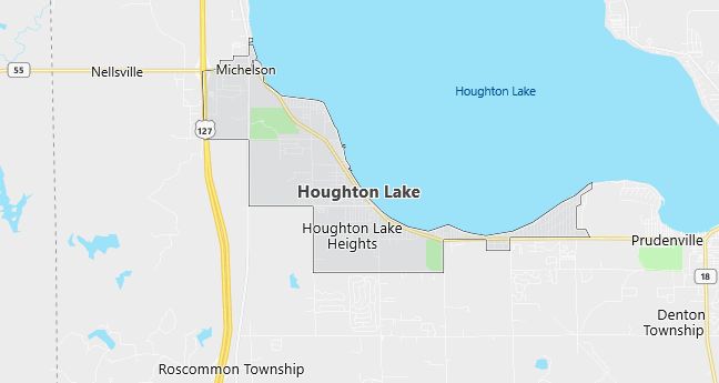 Map of Houghton Lake, MI