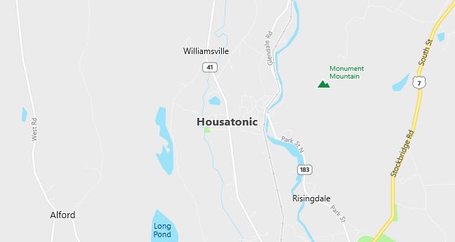 Map of Housatonic, MA