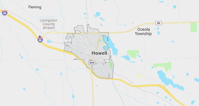 Map of Howell, MI