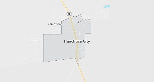 Map of Huachuca City, AZ