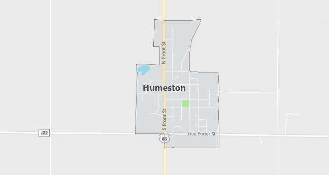 Map of Humeston, IA