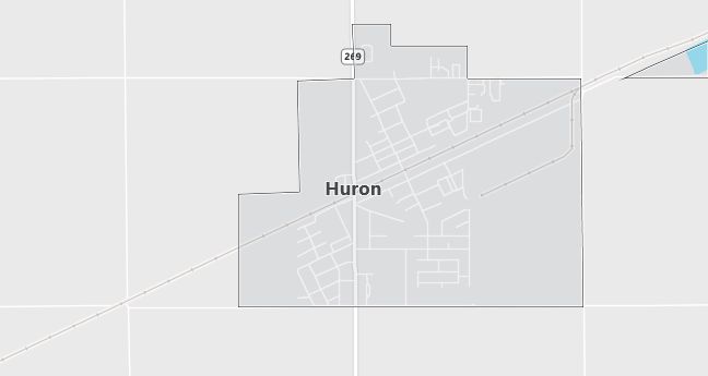 Map of Huron, CA