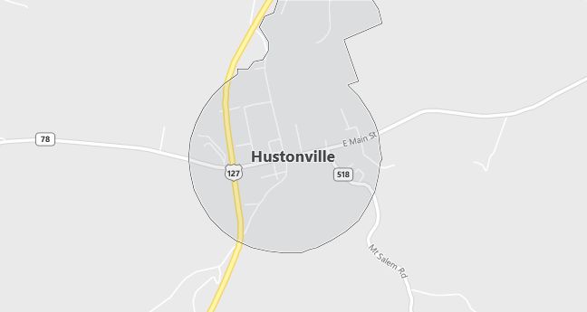 Map of Hustonville, KY