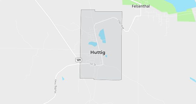 Map of Huttig, AR