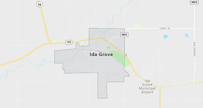 Map of Ida Grove, IA