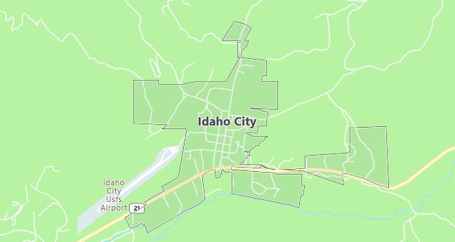 Map of Idaho City, ID