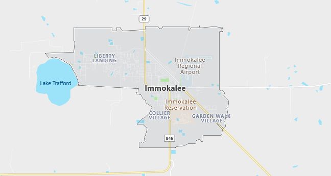 Map of Immokalee, FL