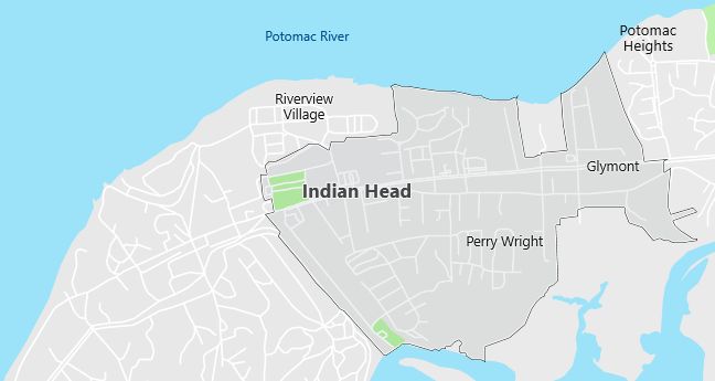 Map of Indian Head, MD