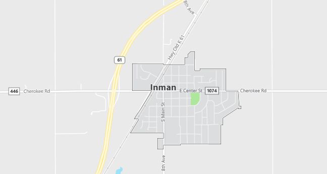 Map of Inman, KS