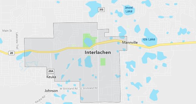 Map of Interlachen, FL