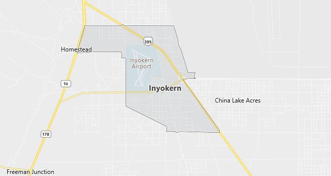 Map of Inyokern, CA