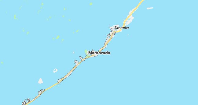 Map of Islamorada, FL