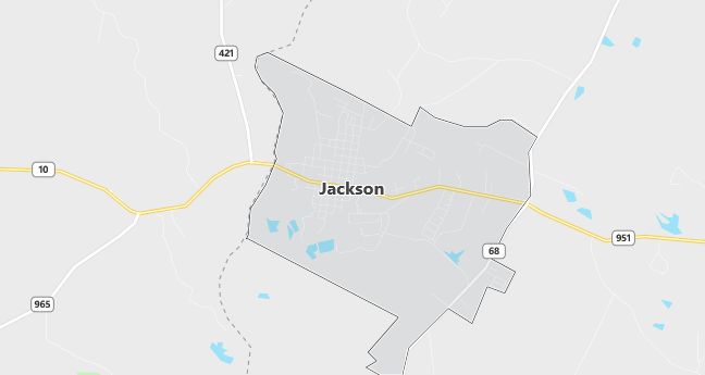 Map of Jackson, LA