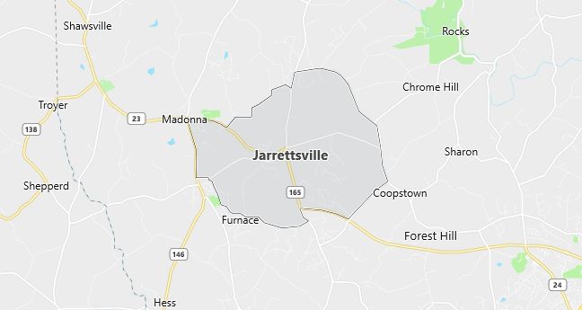 Map of Jarrettsville, MD