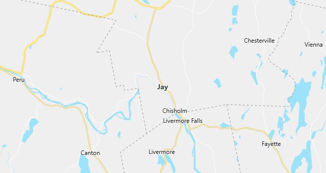 Map of Jay, ME