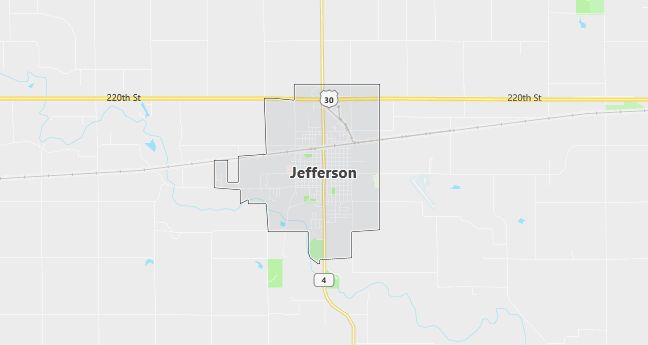 Map of Jefferson, IA