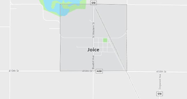 Map of Joice, IA