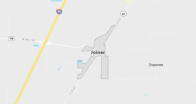 Map of Joiner, AR