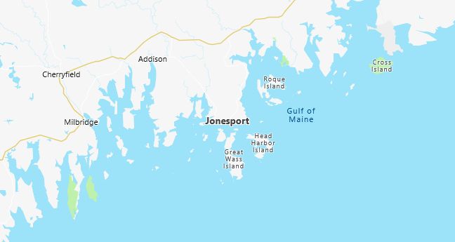 Map of Jonesport, ME