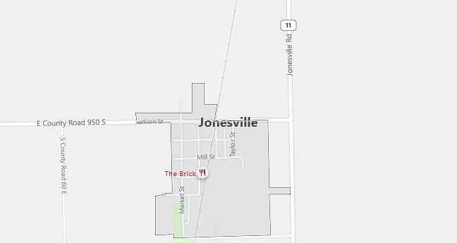 Map of Jonesville, IN