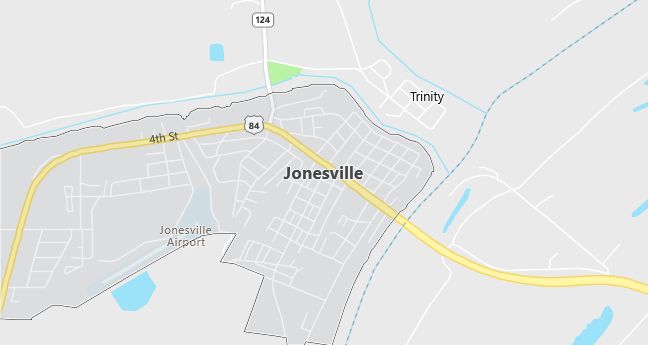 Map of Jonesville, LA