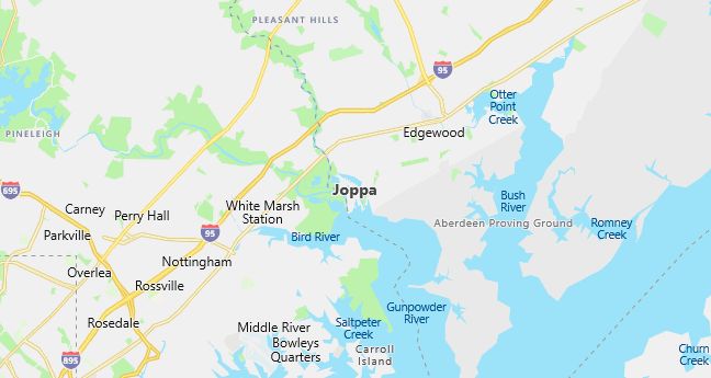 Map of Joppa, MD