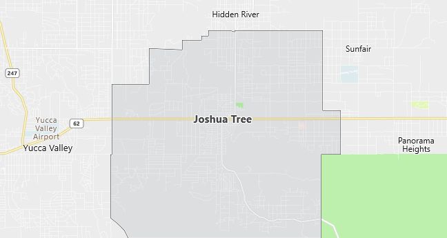 Map of Joshua Tree, CA