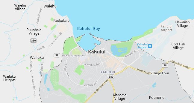 Map of Kahului, HI