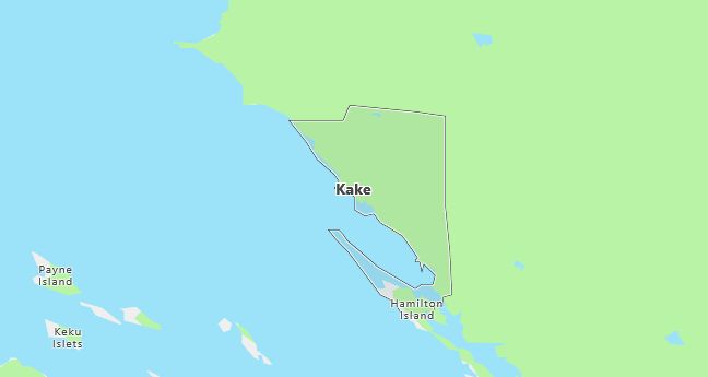 Map of Kake, AK