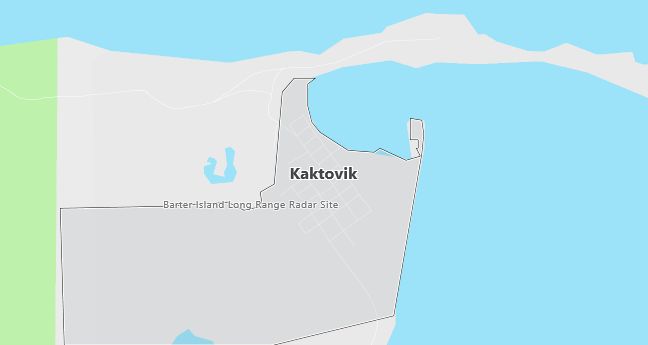 Map of Kaktovik, AK