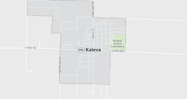 Map of Kaleva, MI