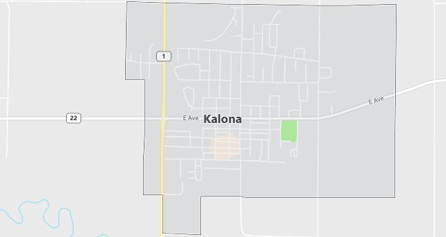 Map of Kalona, IA